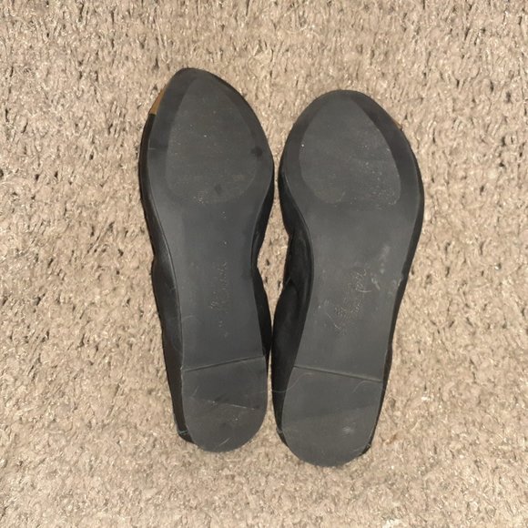 LOEFFLER RANDALL-Grier-Black Calfskin Leather w/Gold Cap Toe-Sz 7B-Excellent - Picture 7 of 7